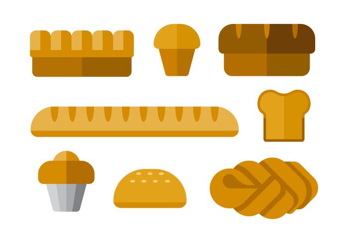 Iconos de Vector de panes simples