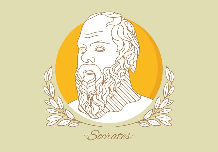 Portrait Of Socrates Vector 