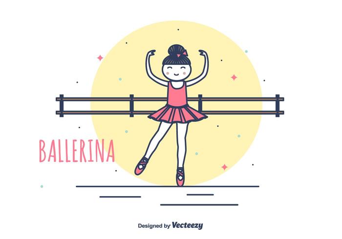 Ilustración de vector de Prima Ballerina