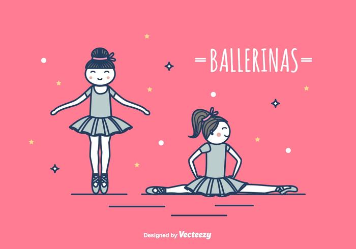 Ilustración de vector de bailarinas