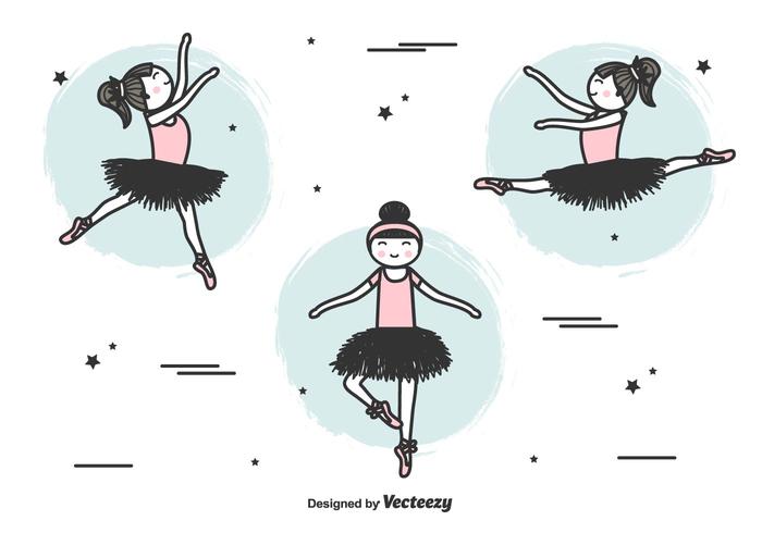 vector de bailarinas