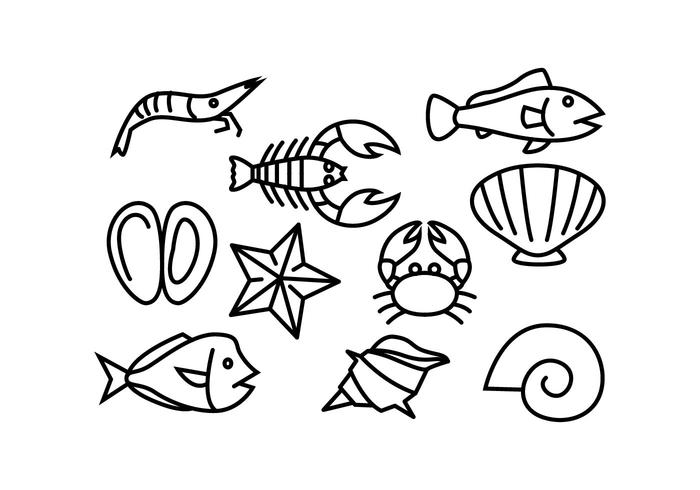 Free Sea Line Icon Vector