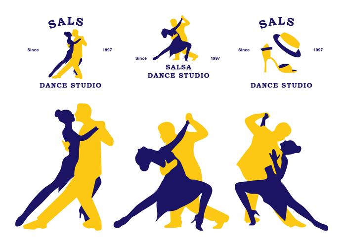 Flat Salsa Community Sticker vector