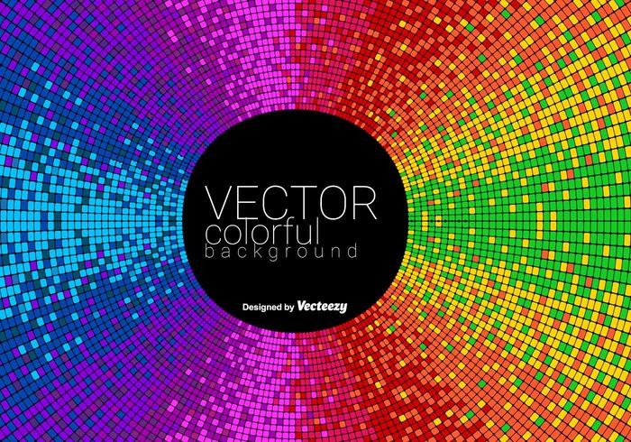 Vector Abstract Colorful Tiled Background