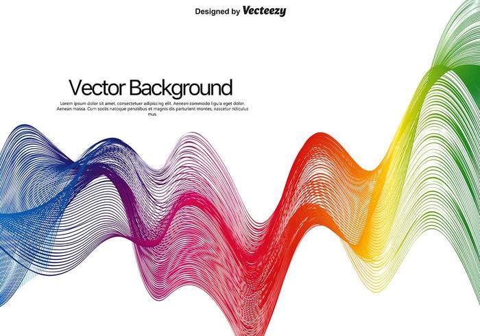 Vector Colorful Abstract Waves