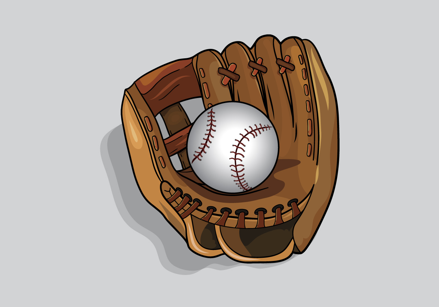 Softball перчатка vector