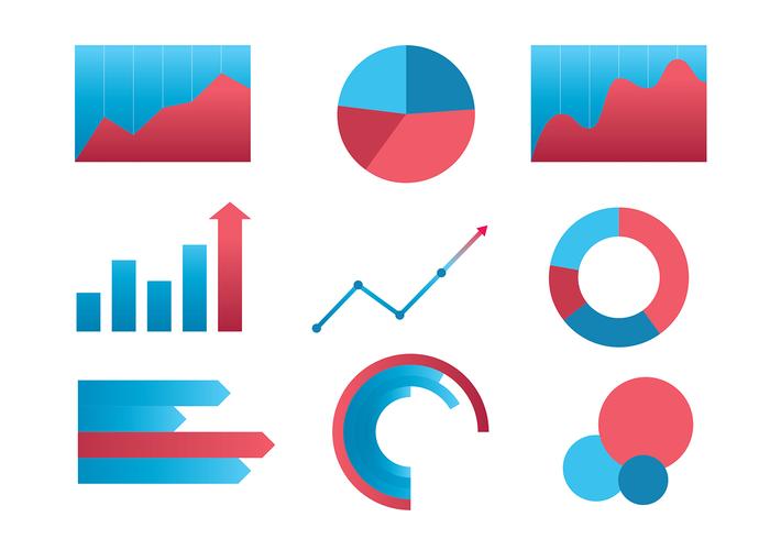 Gráfico de ingresos conjunto Vector libre