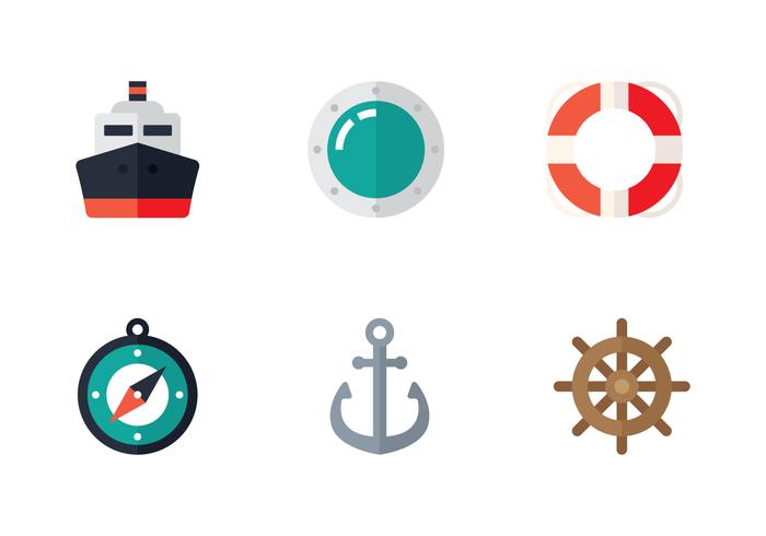 Flat Marine Icon vector