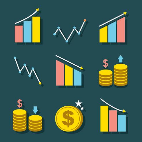 Gráfico de ingresos vector