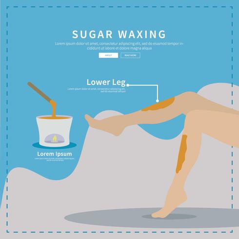 Free Sugar Waxing Illustration vector