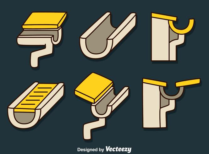 Roof Gutter Vector 164552 Vector Art at Vecteezy