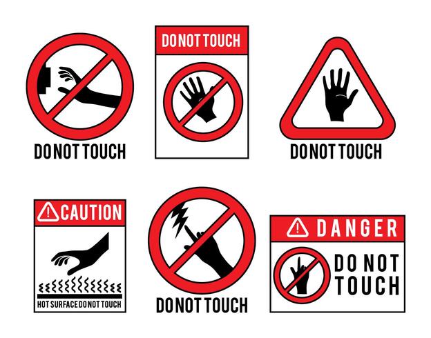 Do not touch vector set