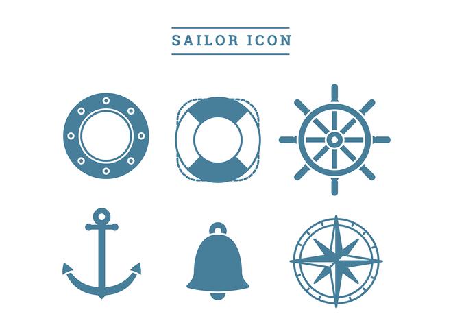 vector libre de icono de marinero