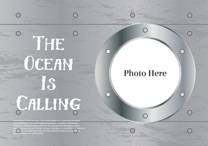 Ship Window Background vector