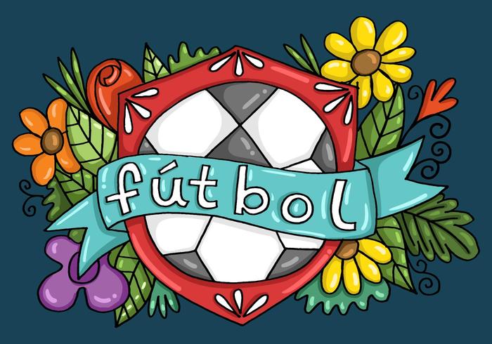 Fútbol Banner Badge Vector