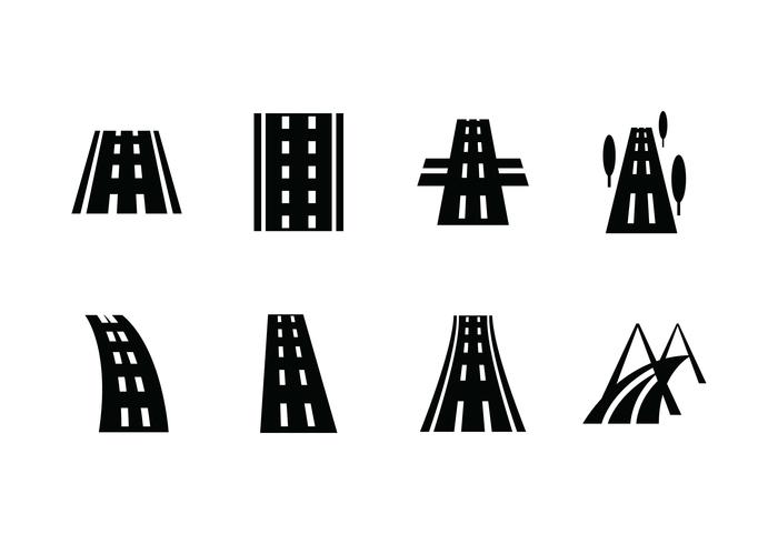 Icono de vector de carretera