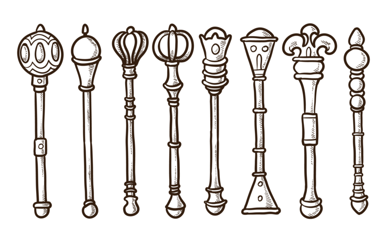 Scepter Icons Vector