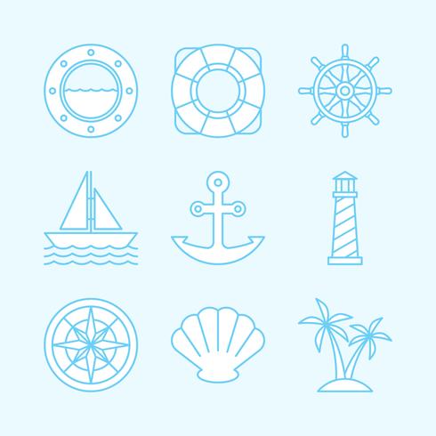 Nautical Icons vector