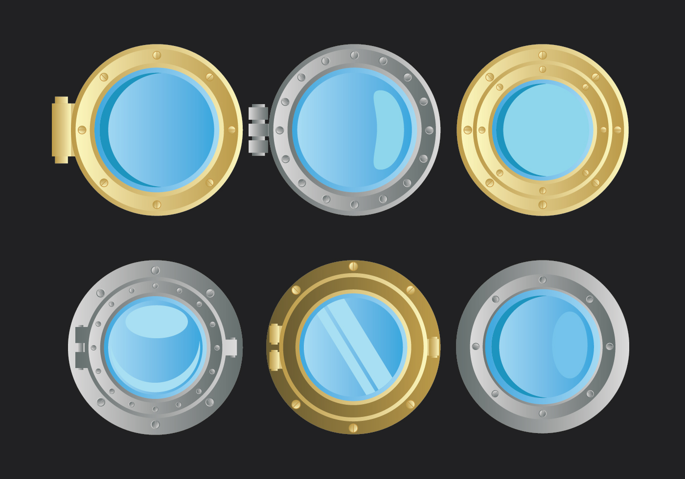 Porthole Vector Set 164770 Vector Art at Vecteezy