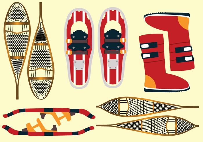 Snow Shoes Vector Pack