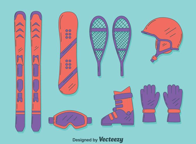 Winter Sport Element Vector