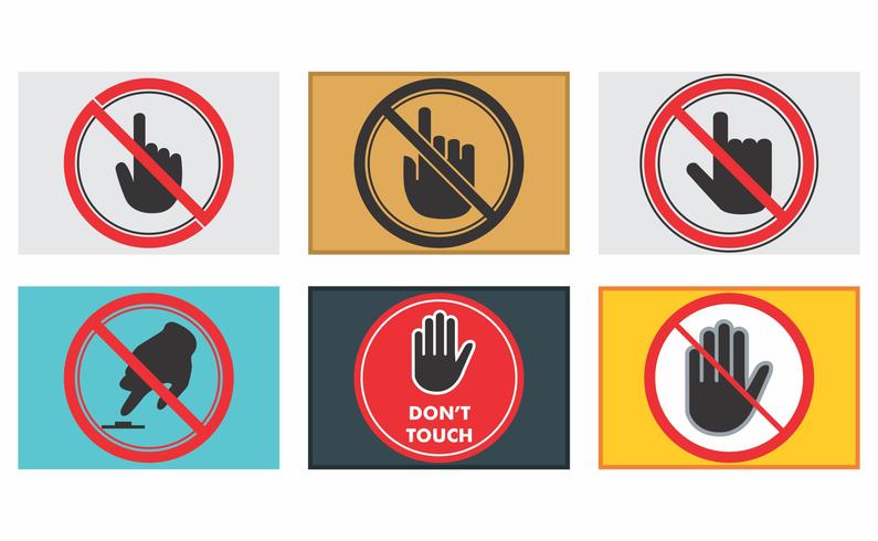 Do Not Touch Vector Pack