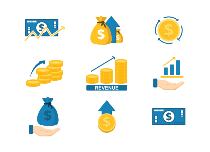 Revenue Icons Vector