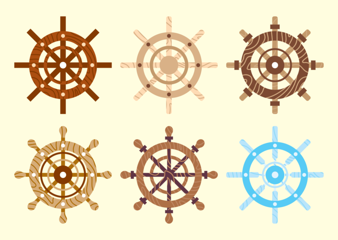 Ships Wheel Vector Pack 