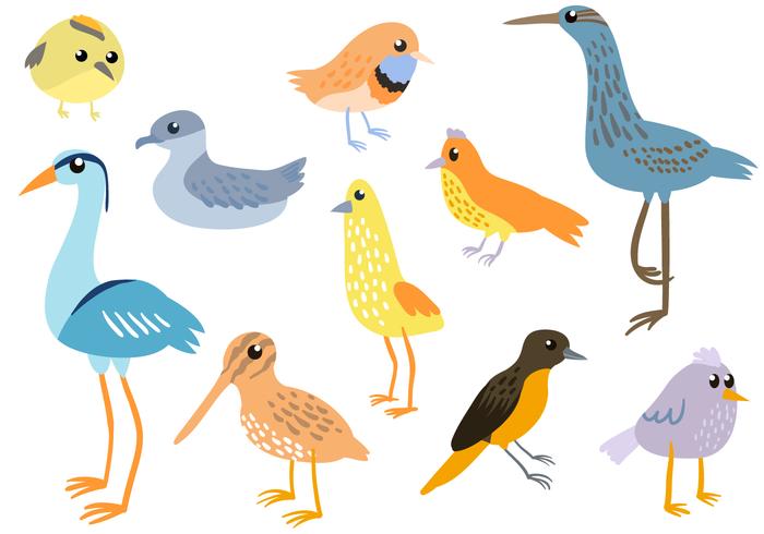 Free Simple Birds Vectors