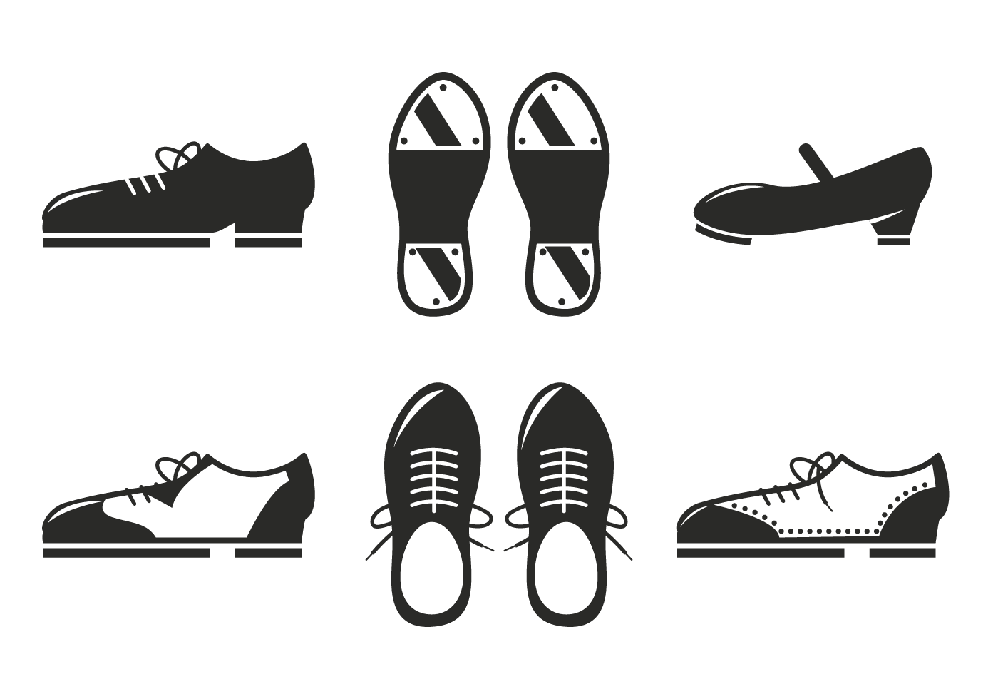 Black Tap Shoes Icon Vector 164869 Vector Art at Vecteezy