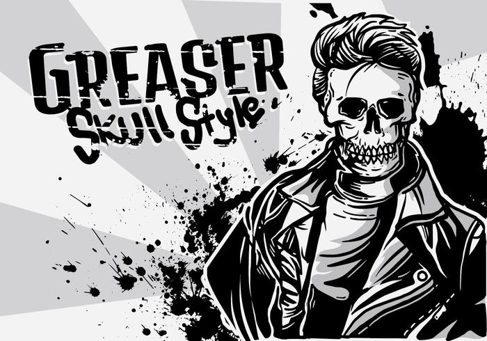 Ilustración Greaser Boy vector