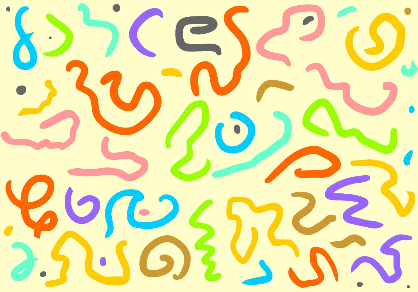 Random Colorful Squiggle Pattern Vector 164896 Vector Art at Vecteezy