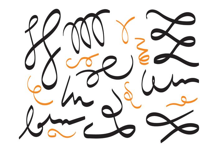 Conjunto de Vector de Squiggle