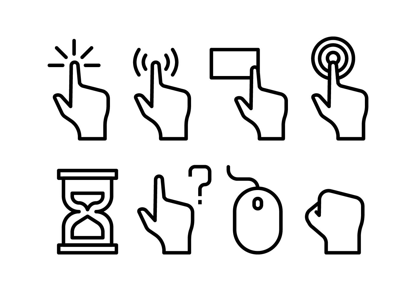 Mouse Pointer Icon Pack 164946 Vector Art at Vecteezy
