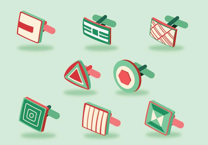 Cufflink Design Vector Pack