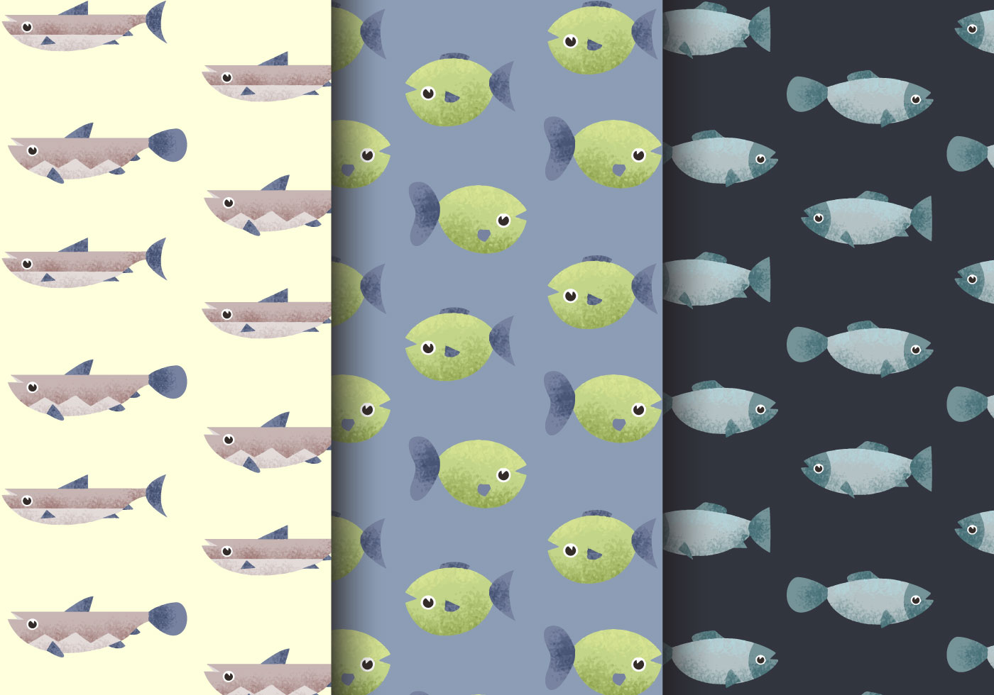 Download Free Seamless Fish Patterns - Download Free Vectors ...