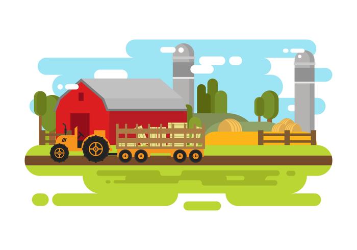 Free Hayride Vector Illustration