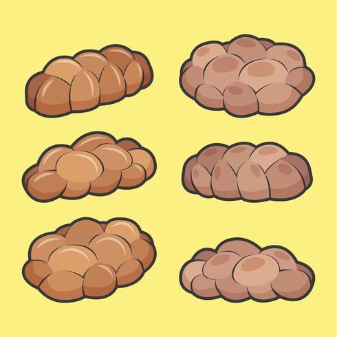 Challah Bread Vector Collection