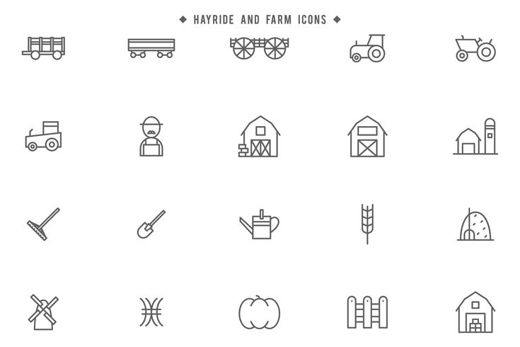 Hayride and Farm Vectors