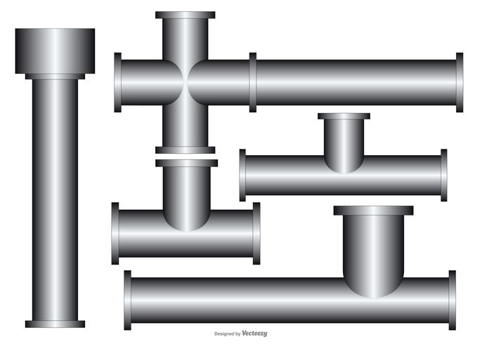 Gutter Pipes Collection vector