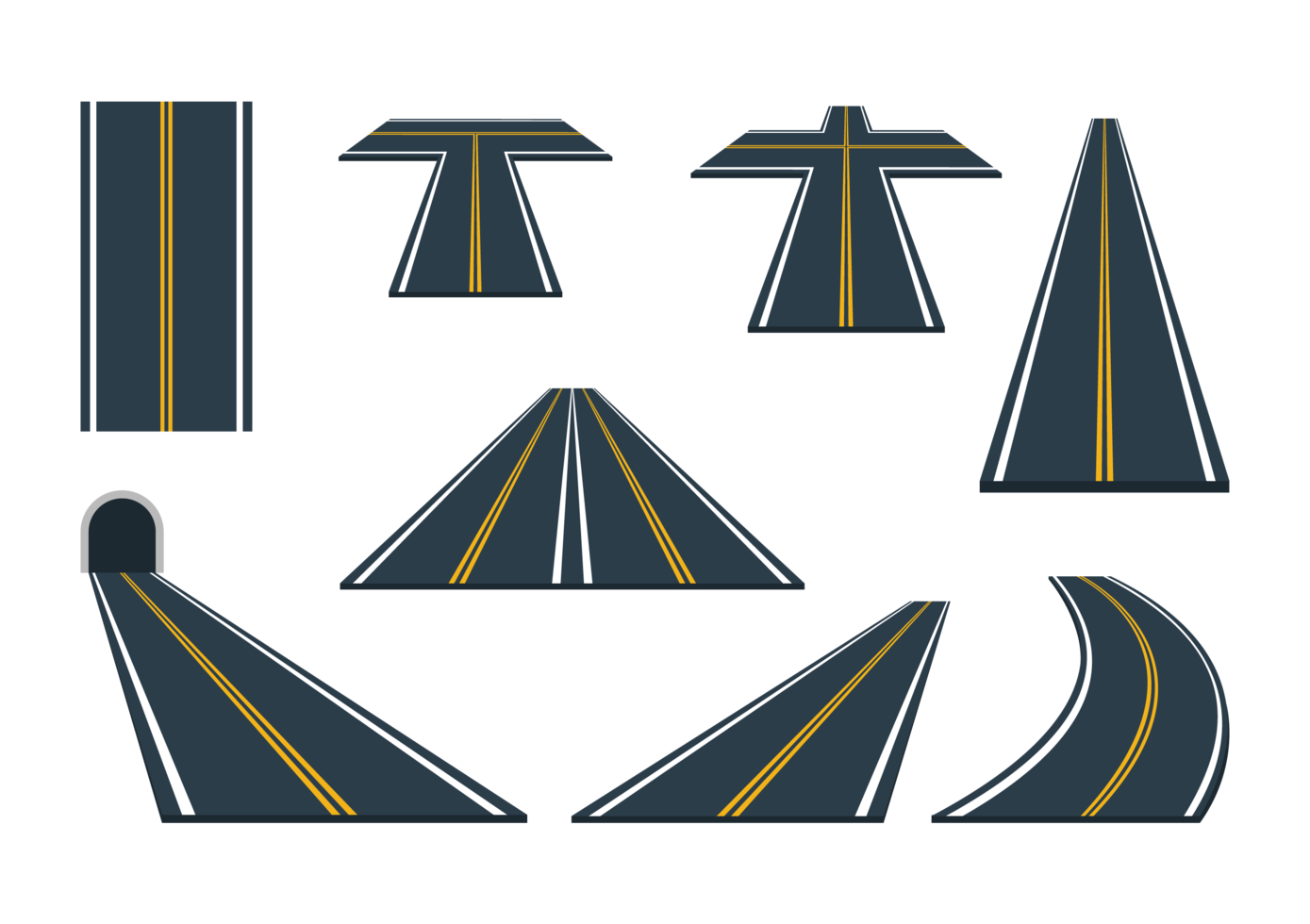 Pathway Clipart Roadway Pencil And In Color Road Vector Png | Images ...