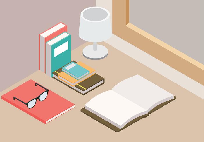 Libro Isometric Free Vector