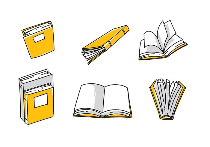 Libro Hand Drawn Free Vector