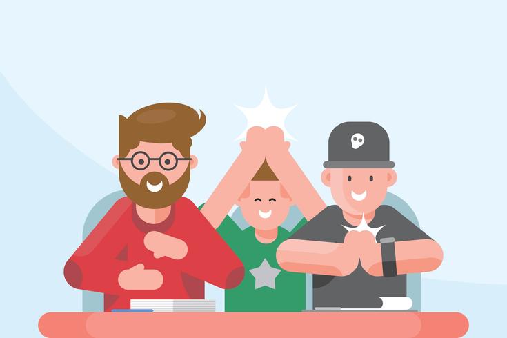 Hands Clapping Illustration vector