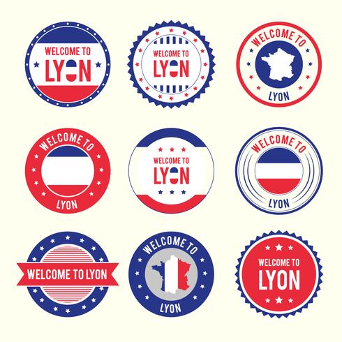 Lyon Badges Vector