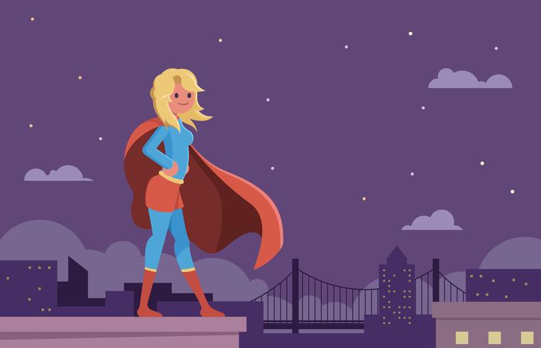 Superwoman Illustration vector