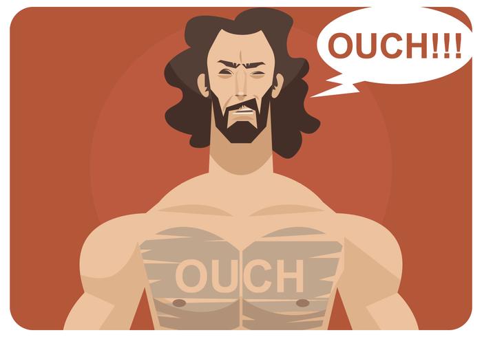 Chest Hair Waxing Vector