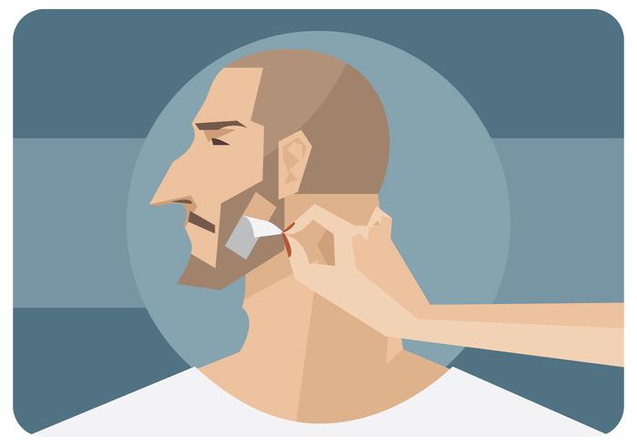 Beard Waxing Vector