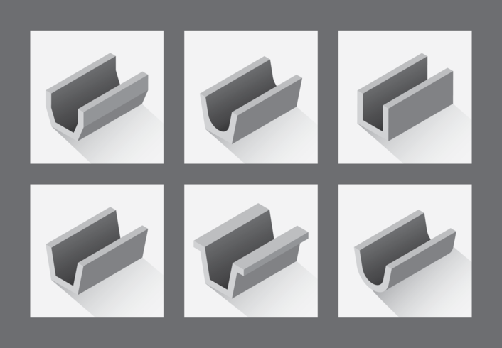 Gutter Icons vector