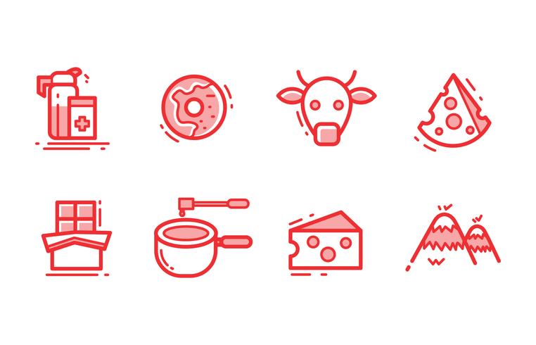 Switzerland Icons vector